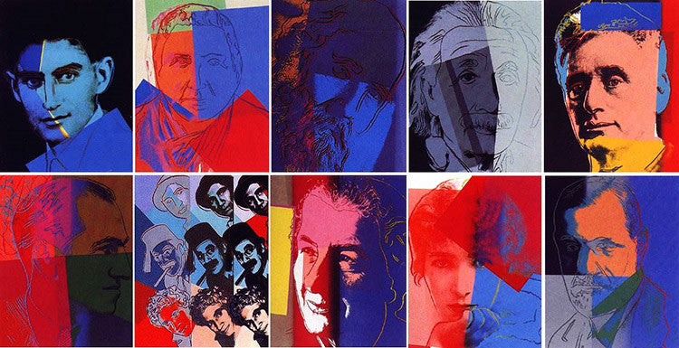 Ten Portraits of Jews of the Twentieth Century FS II.226-235 by Andy Warhol, 1980 screenprint on Lenox museum board