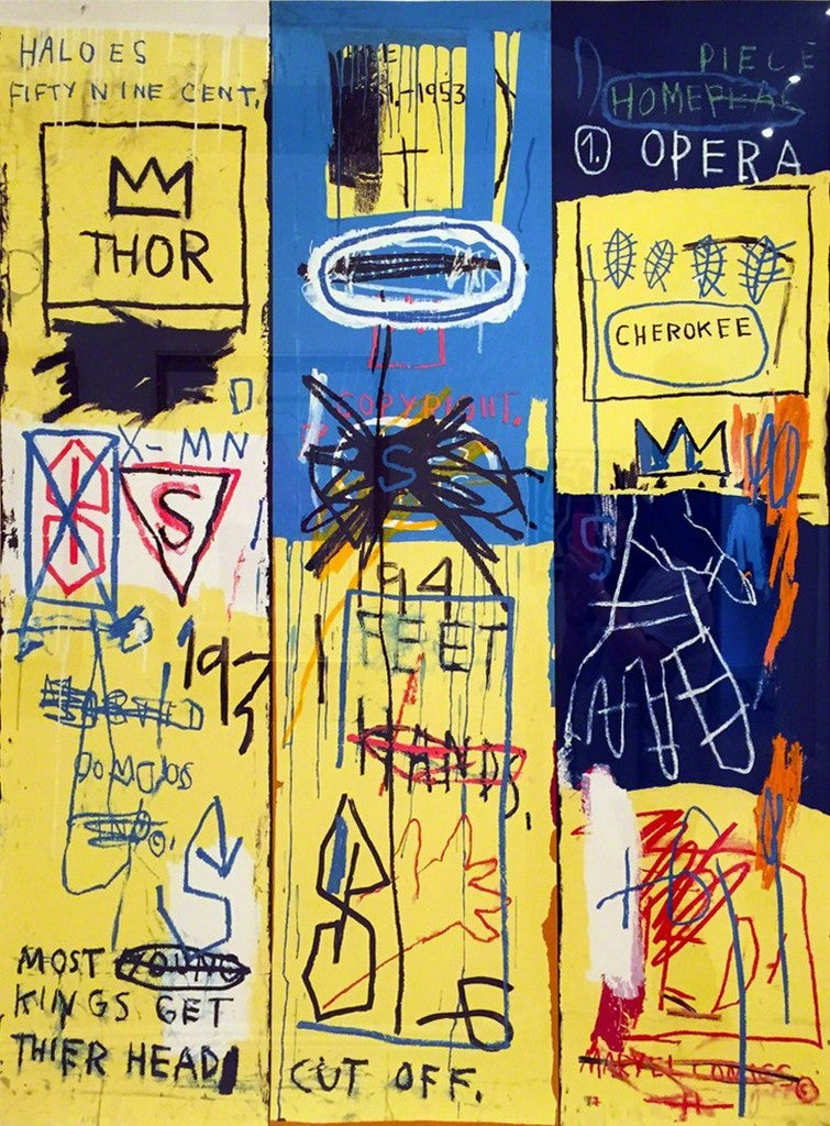 Charles the First 1982 by Jean-michael Basquiat, 2005 screen print on Lenox museum board