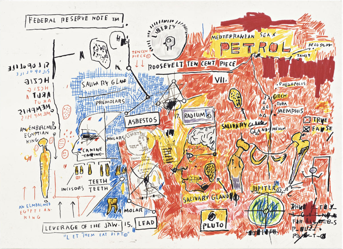 Ascent, Olympic, Leeches, Liberty 2017 (Set of 4) by Jean-michael Basquiat, 2001 4 screen prints on Lenox museum board…