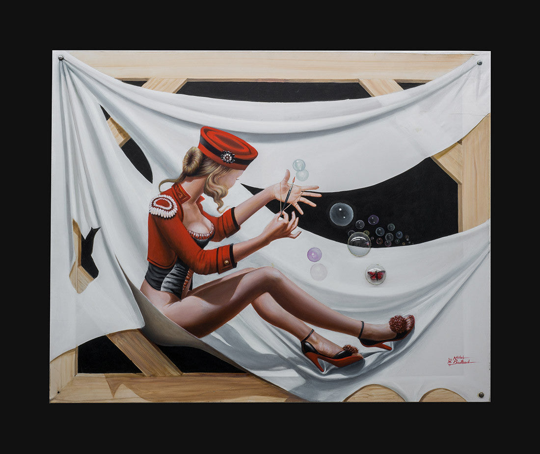 Astral Target 1 by Michael Boutboul, 2015 oil on canvas