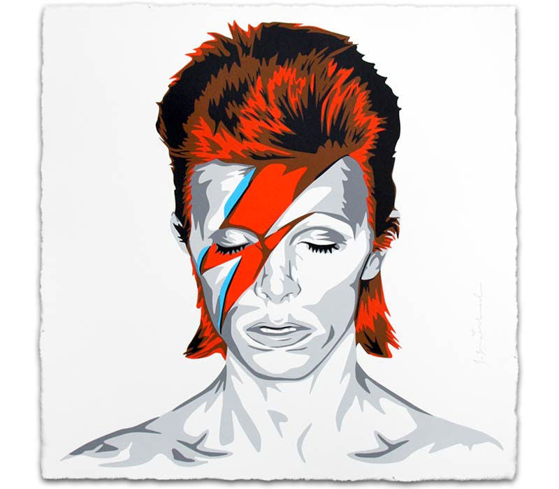 David Bowie by Mr. Brainwash, 2015 screen print