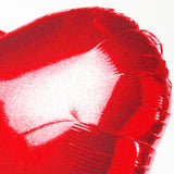 Hold on to My He(art) by Mr. Brainwash, 2018 5-color screen print on hand torn archival paper — detail 3