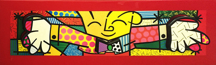 Hug by Romero Britto, laminated wood