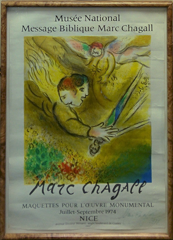 The Angel of Judgement (Signed) by Marc Chagall, 1974 lithograph