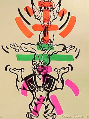 Soul Patrol (2 of 2) by Ronnie Cutrone, 1992 serigraph