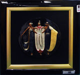 Ladies in Waiting Sc by Erte, 1990 bronze relief