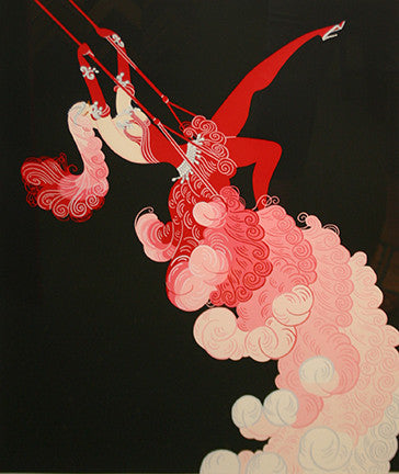 The Trapeze by Erte, 1983 serigraph