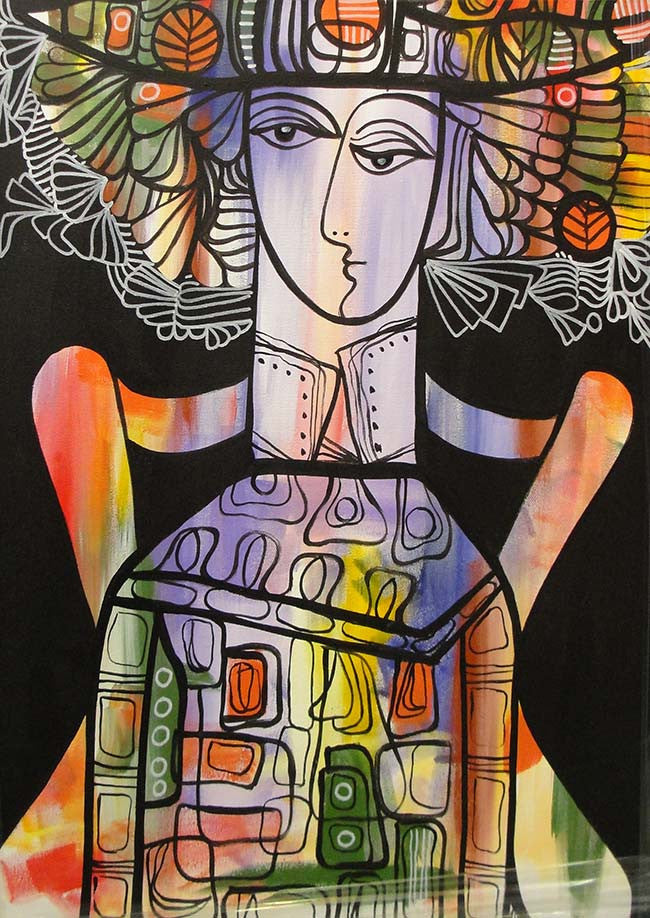 Flourish by Fdo Fdez, 2014 acrylic on canvas
