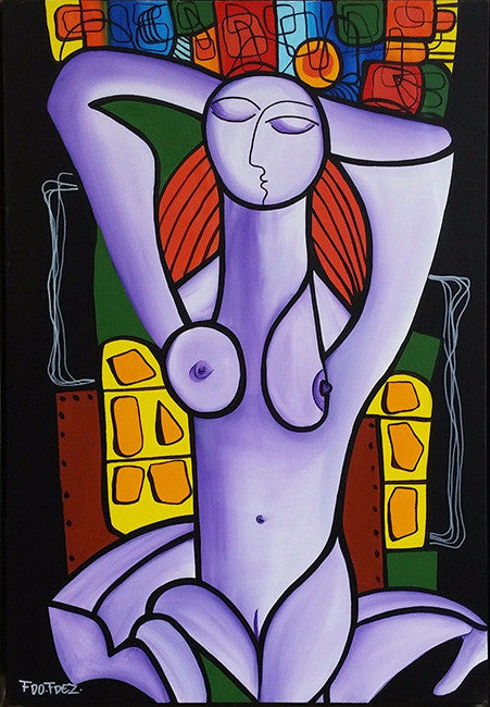 Model Study by Fdo Fdez, 2016 acrylic on canvas