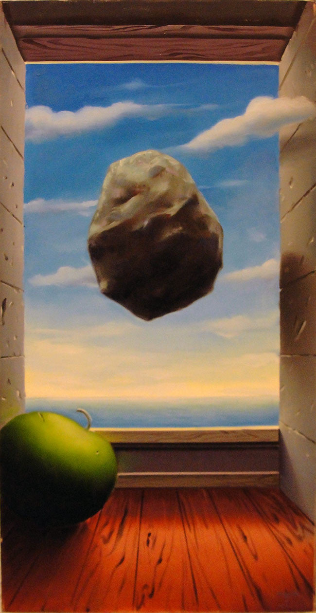Magritte by Ferjo, oil on canvas