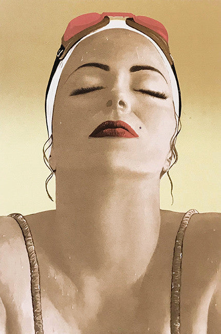 Catalina (Yellow) by Carole A. Feuerman, 2016 silkscreen