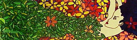 Flower in Her Hair by Kip Frace, 2002 acrylic, on canvas