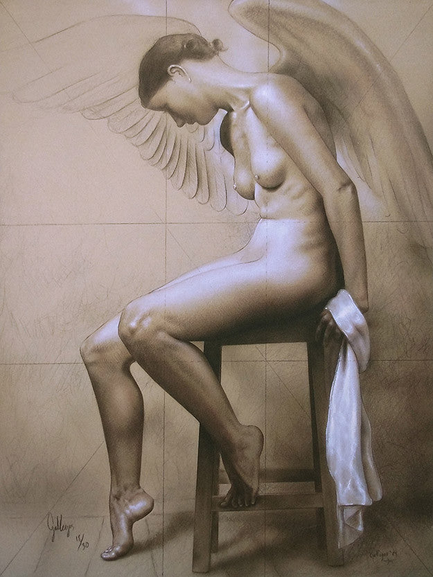 Angel Estudio by Ulises Gallegos, lithograph