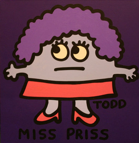 Miss Priss by Todd Goldman, acrylic on canvas