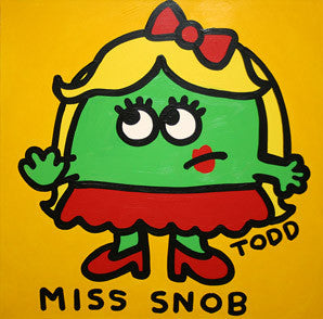 Miss Snob by Todd Goldman, acrylic on canvas