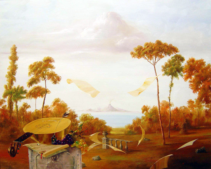 Landscape with Mandolin by Michael Gorban, original