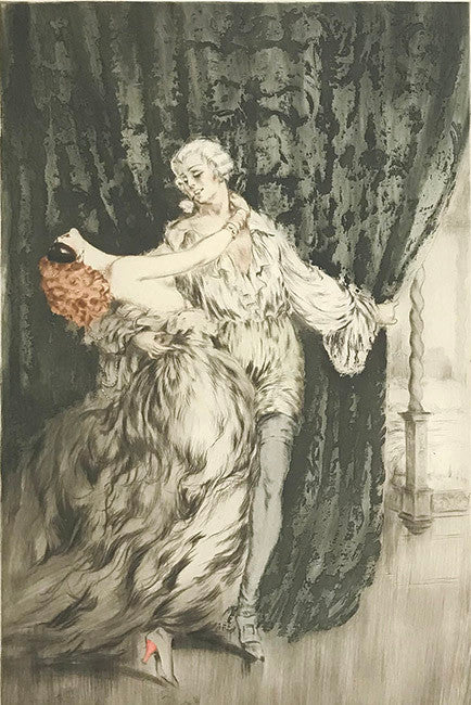 Casanova by Louis Icart, 1928 etching in colors