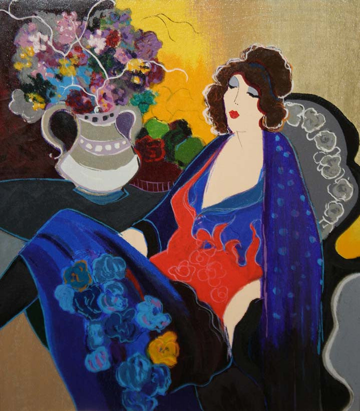 Special Night by Itzchack Tarkay, serigraph, on board
