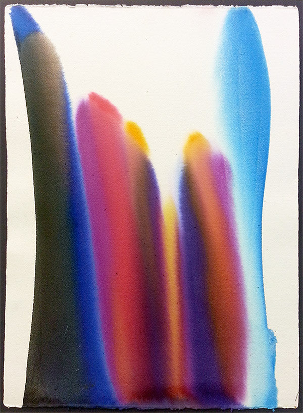 Phenomena Wind Reliance by Paul Jenkins, watercolor on paper