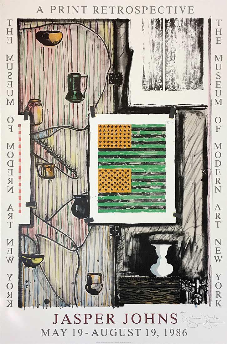 Moma Print Retrospective Poster by Jasper Johns, 1991 poster — detail 2