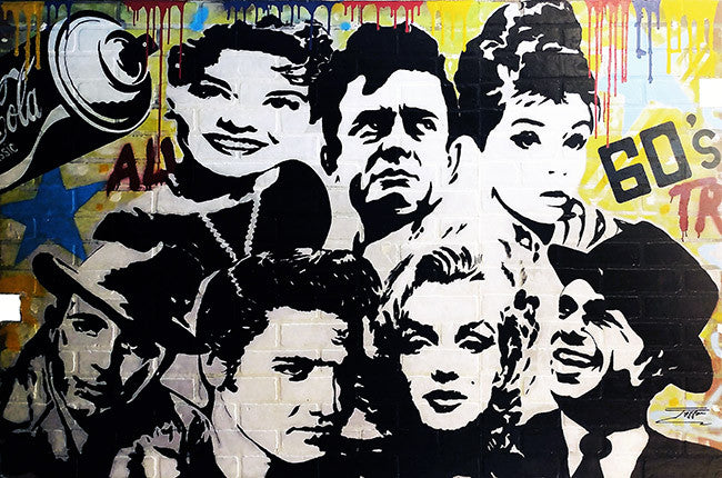 From the 60'S by Jozza, 2017 acrylic on wood