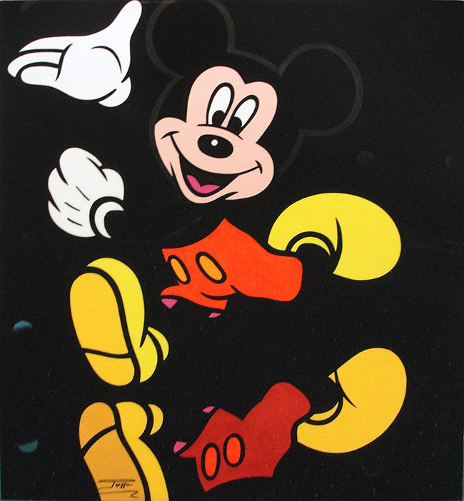 Mickey by Jozza, 2015 mixed media on canvas