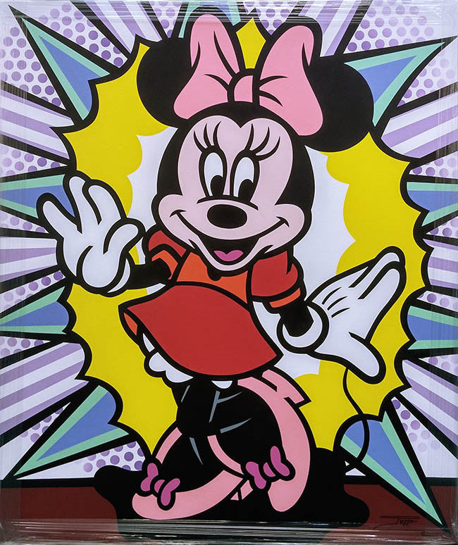 Minnie Mouse by Jozza, 2016 acrylic on canvas