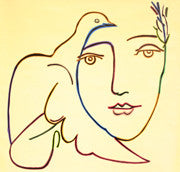 Homage to Picasso - Peace Dove (Giant) by Steve Kaufman