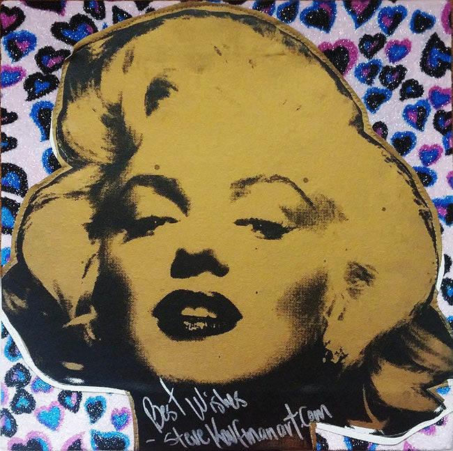 Marilyn by Steve Kaufman, silkscreen on cloth