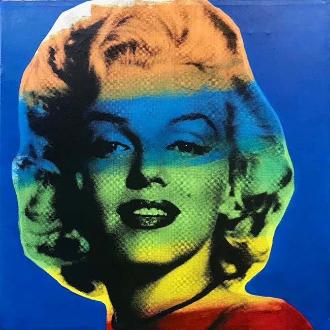 Marilyn Monroe V by Steve Kaufman, 1995 mixed media on canvas
