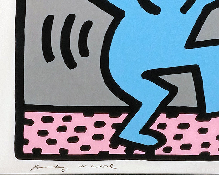 Andy Mouse III by Keith Haring, 1986 screenprint on Lenox museum board — detail 2