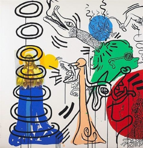 Apocalypse V by Keith Haring, 1988 silkscreen