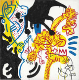 Untitled I by Keith Haring, 1988 acrylic on canvas — detail 3