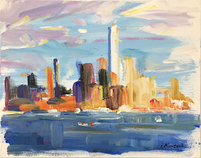New York City by Igor Korotash, 2018 acrylic on canvas