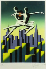 Top Floor Terpsichore by Mark Kostabi, 2014 giclee on hand made cotton paper — detail 4