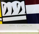 Bicentennial Print by Roy Lichtenstein, 1975 lithograph — detail 2