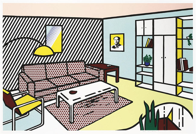 Modern Room by Roy Lichtenstein, 1991 lithograph, woodcut & screenprint in colors