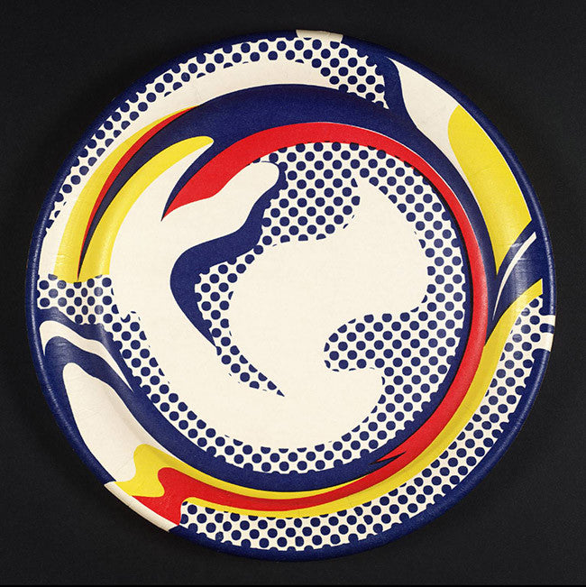 Plate by Roy Lichtenstein, 1969 serigraph on paper plate