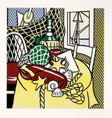 Still Life with Lobster by Roy Lichtenstein, 1974 lithograph & screenprint on Rives BFK paper