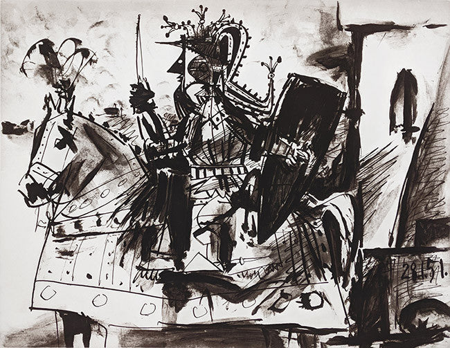 Cavalier En Amure by Marina Picasso, 1979 lithograph