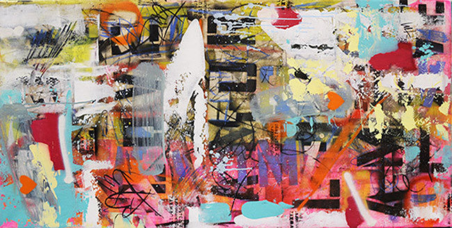 Waste Love by Tiago Magro by Artists Misc., 2017 acrylic on canvas