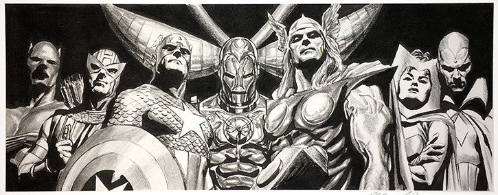 Assemble (Concept Art) by Marvel, lithograph — detail 2