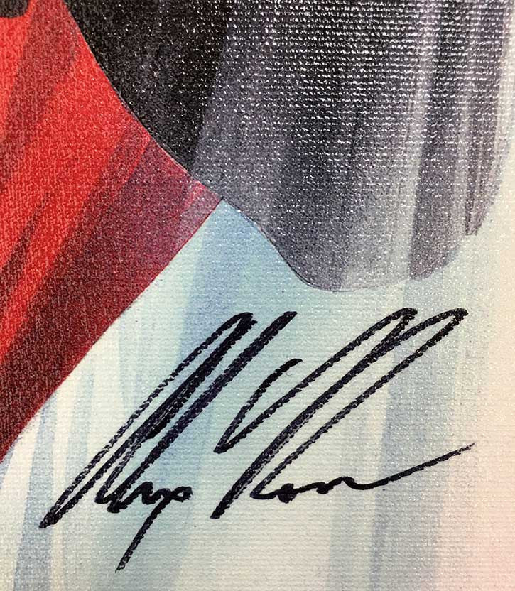 Captain America #34 by Marvel, giclee on canvas — detail 2