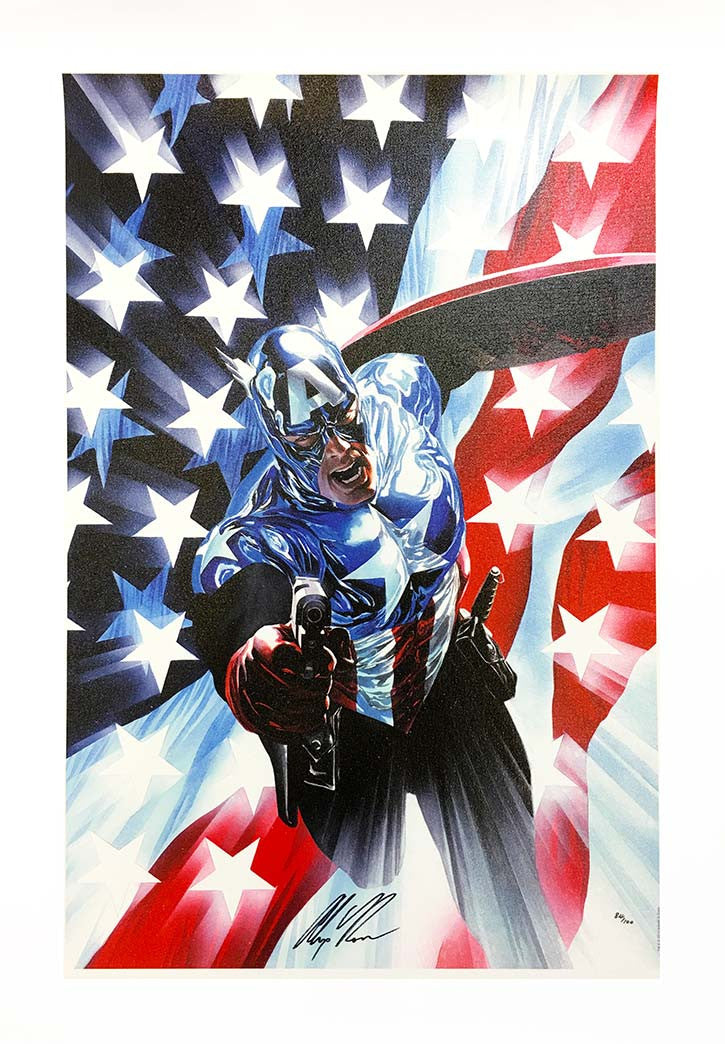 Captain America #34 by Marvel, giclee on canvas