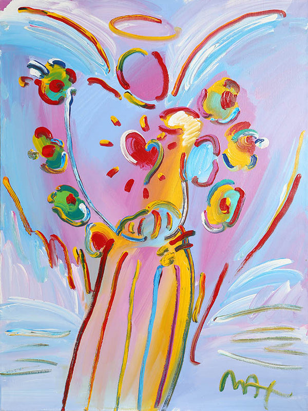 ANGEL WITH HEART VERSION IV BY PETER MAX