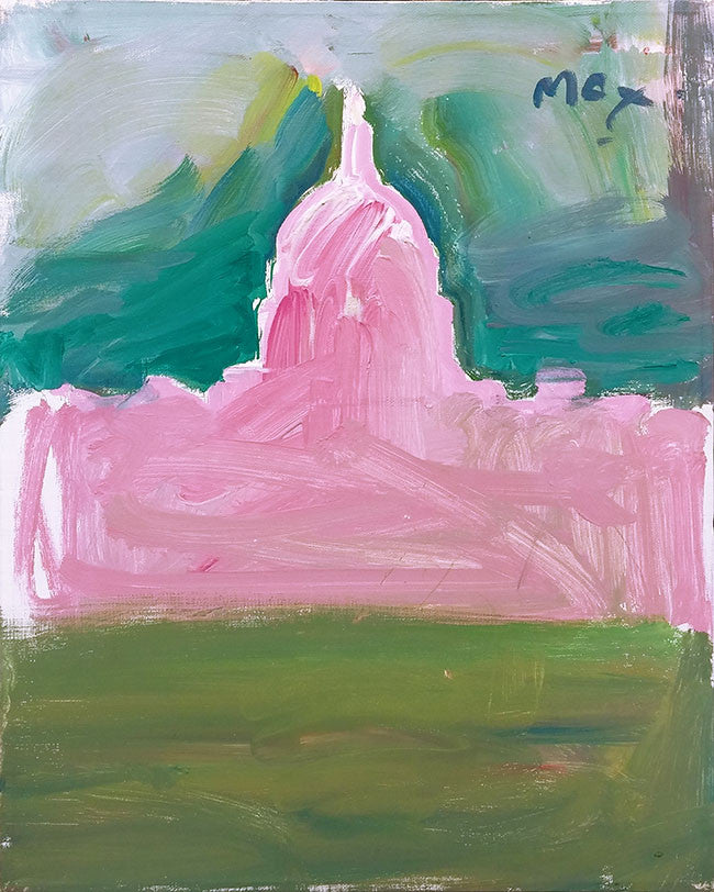 Capitol (Original) by Peter Max, 1990 acrylic on canvas