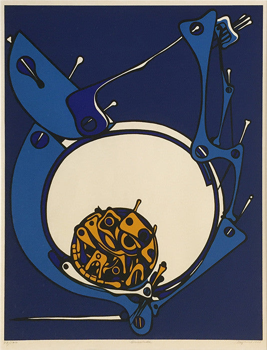 Crisalida by Jose Maria Mijares, 1987 lithograph — detail 2