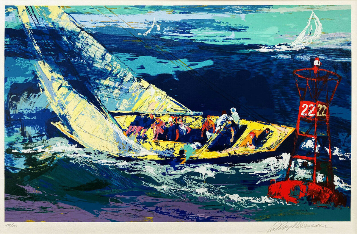 1970 American Cup by Leroy Neiman, 1982 serigraph