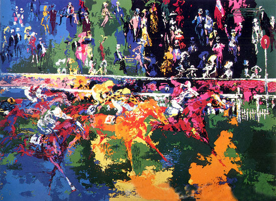Ascot Finish by Leroy Neiman