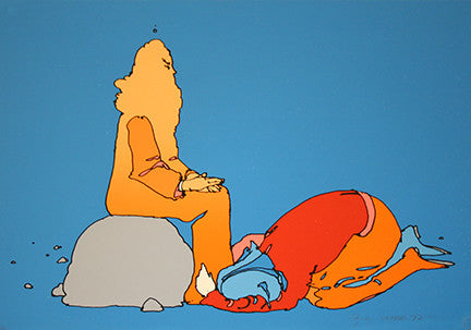 At the Feet of My Master (1970'S) by Peter Max, 1972 lithograph